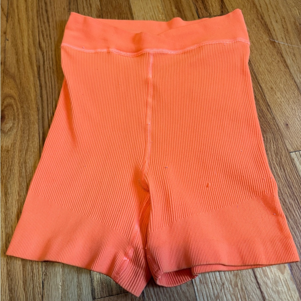 FP Movement by Free People Bright Coral Bike Shorts